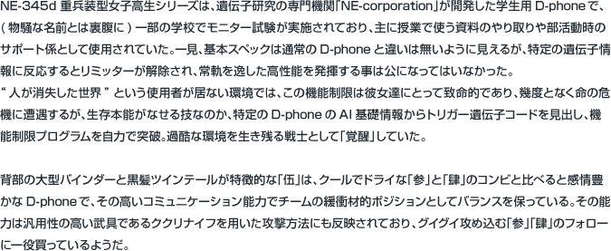 NE-345d 重兵装型女子高生 第二分隊 伍
